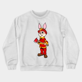 Fireman Bunny Crewneck Sweatshirt